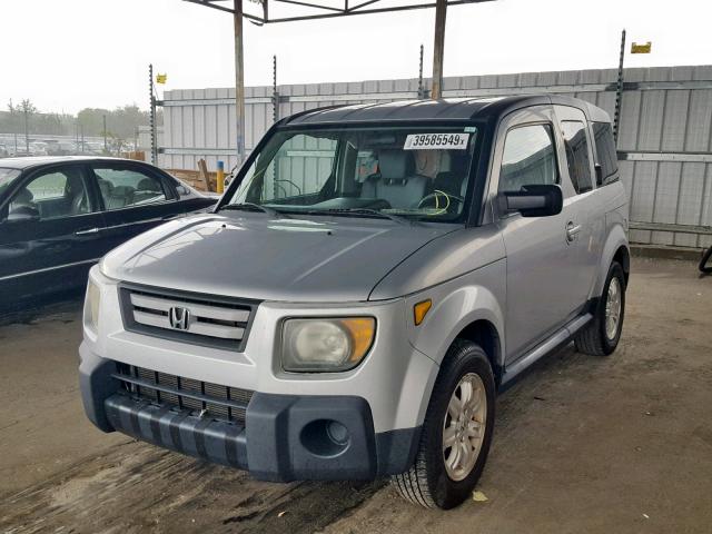 5J6YH28777L002498 - 2007 HONDA ELEMENT EX SILVER photo 2