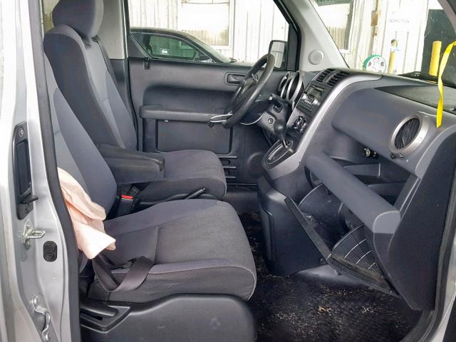 5J6YH28777L002498 - 2007 HONDA ELEMENT EX SILVER photo 5