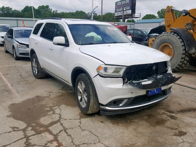 1C4RDJDG9EC281536 - 2014 DODGE DURANGO LI WHITE photo 1