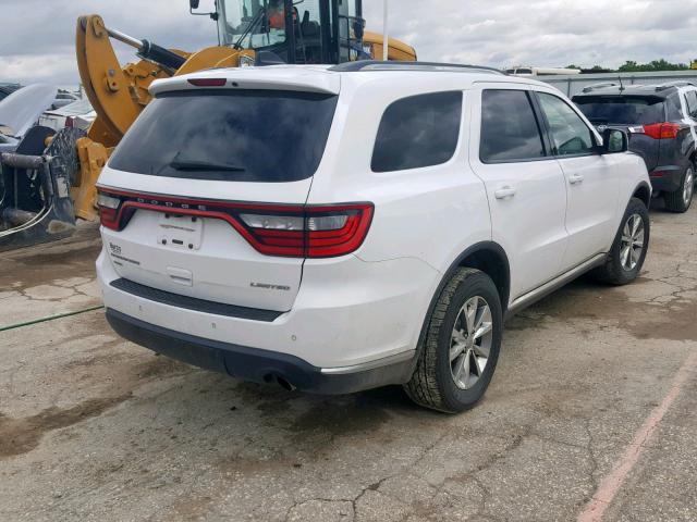 1C4RDJDG9EC281536 - 2014 DODGE DURANGO LI WHITE photo 4