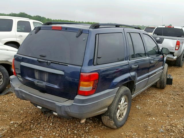 1J4GX48S24C228636 - 2004 JEEP GRAND CHER BLUE photo 4