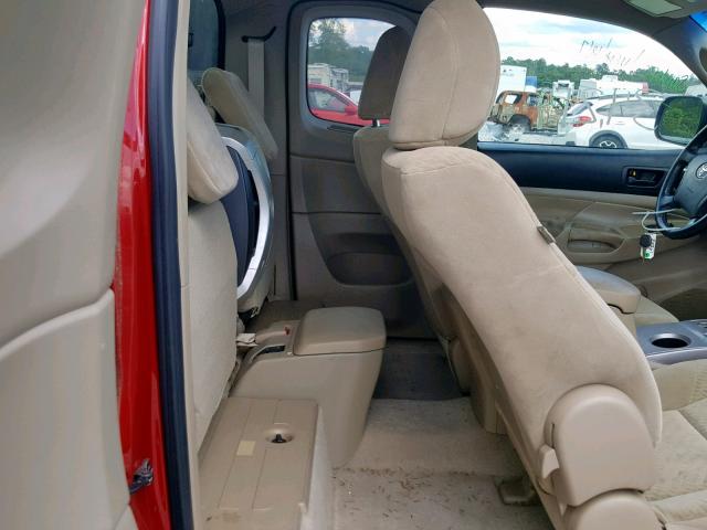 5TETU62N99Z631811 - 2009 TOYOTA TACOMA PRE RED photo 6