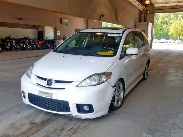 JM1CR293170141889 - 2007 MAZDA 5 WHITE photo 2