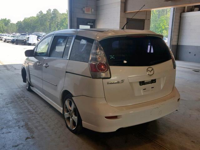 JM1CR293170141889 - 2007 MAZDA 5 WHITE photo 3