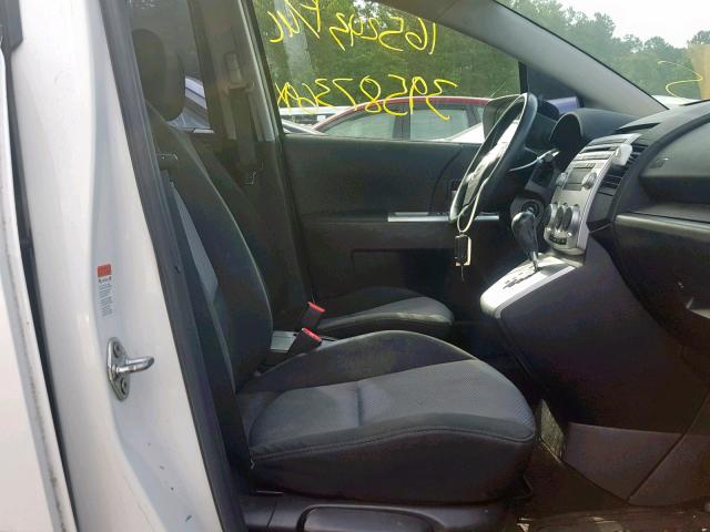 JM1CR293170141889 - 2007 MAZDA 5 WHITE photo 5