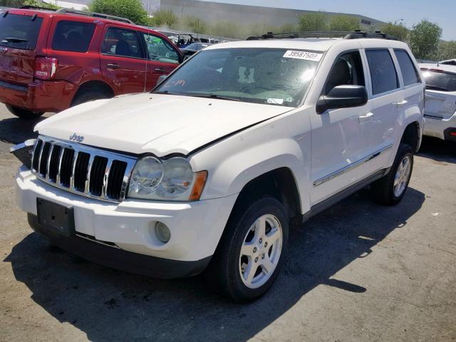 1J4HS58N15C644374 - 2005 JEEP GRAND CHER WHITE photo 2