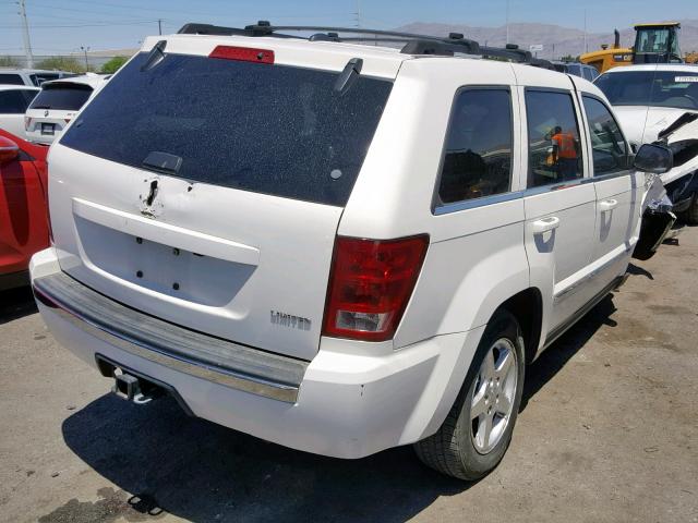 1J4HS58N15C644374 - 2005 JEEP GRAND CHER WHITE photo 4