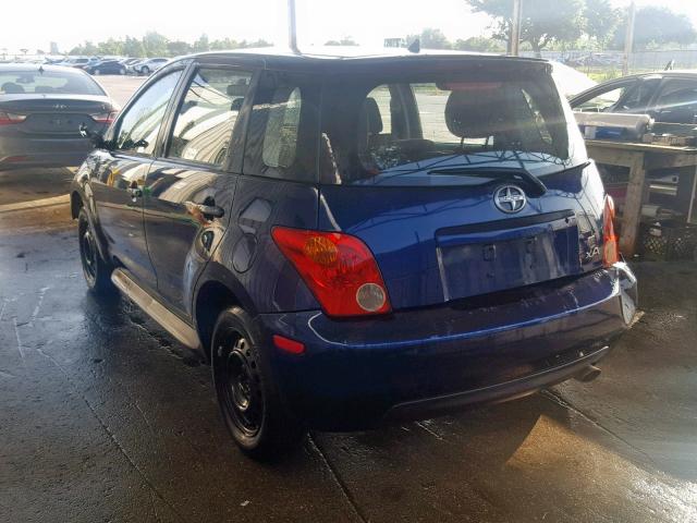 JTKKT604440071657 - 2004 TOYOTA SCION XA BLUE photo 3