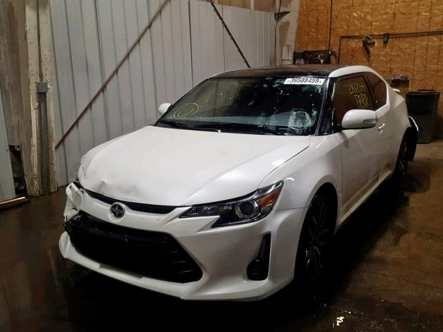 JTKJF5C76F3089615 - 2015 TOYOTA SCION TC WHITE photo 2