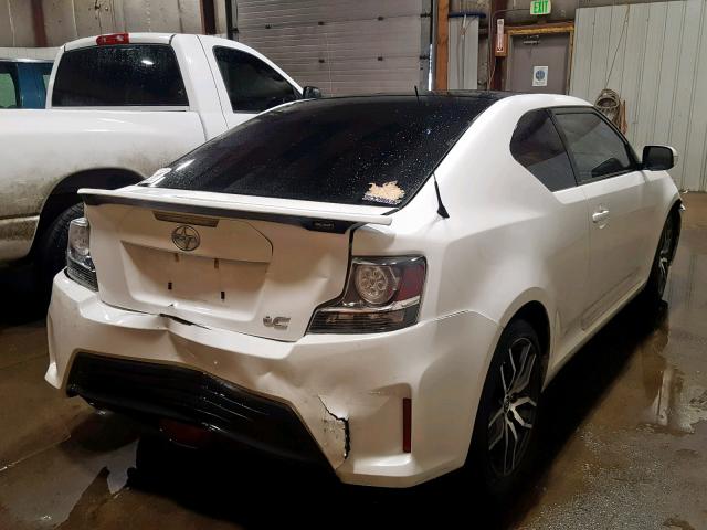 JTKJF5C76F3089615 - 2015 TOYOTA SCION TC WHITE photo 4