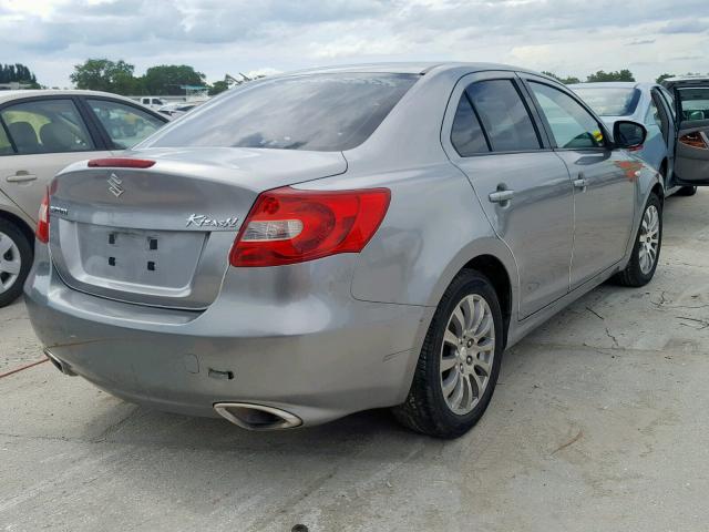 JS2RE9A34A6100550 - 2010 SUZUKI KIZASHI SE GRAY photo 4