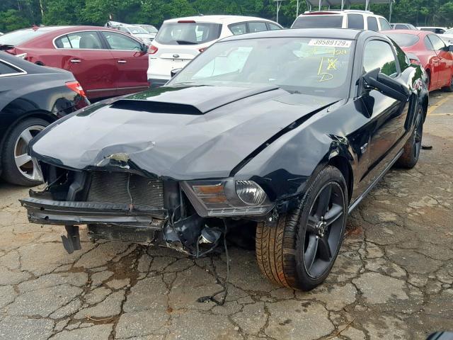 1ZVBP8CH6A5147252 - 2010 FORD MUSTANG GT BLACK photo 2