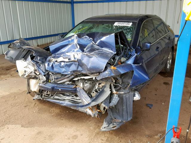 1HGCM66563A072599 - 2003 HONDA ACCORD EX BLUE photo 2