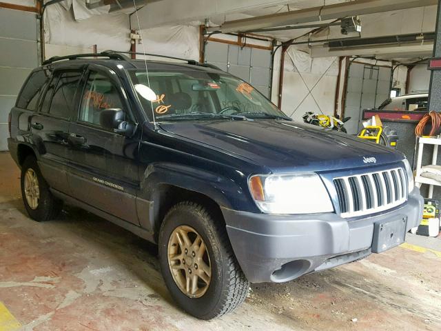 1J4GW48S74C403644 - 2004 JEEP GRAND CHER BLUE photo 1