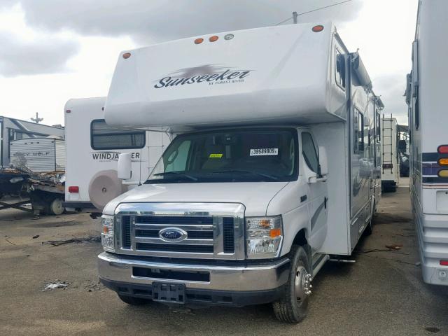 1FDXE4FS5DDA84987 - 2013 FORD F450 WHITE photo 2