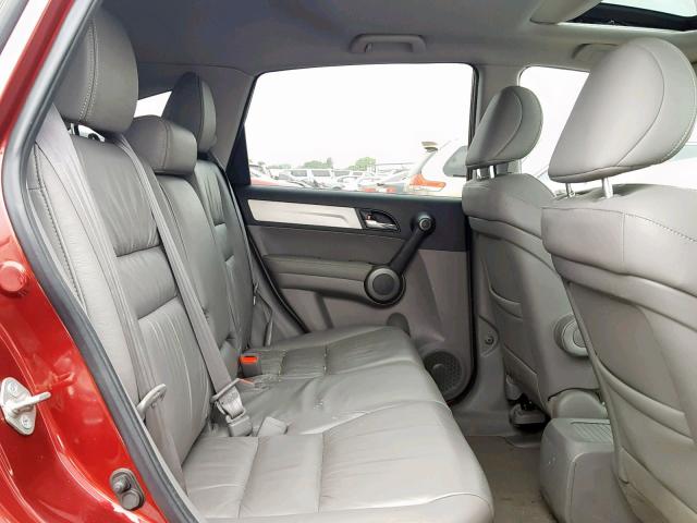 5J6RE3H76AL036930 - 2010 HONDA CR-V EXL RED photo 6