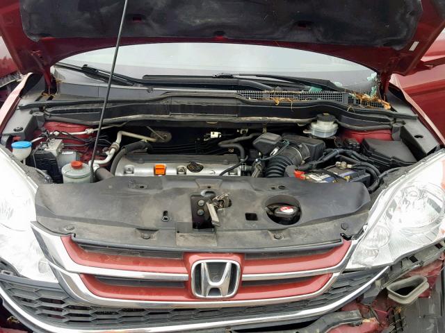 5J6RE3H76AL036930 - 2010 HONDA CR-V EXL RED photo 7