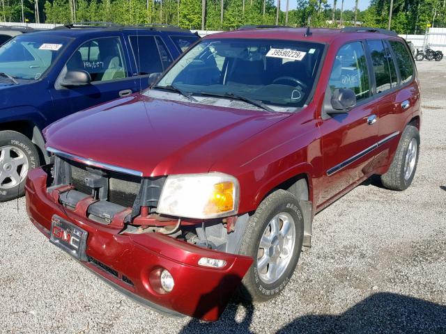 1GKDS13S472295234 - 2007 GMC ENVOY BURGUNDY photo 2