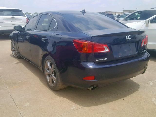 JTHBF5C23A5111355 - 2010 LEXUS IS 250 BLUE photo 3