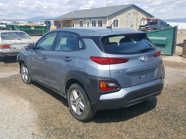 KM8K1CAA2KU293759 - 2019 HYUNDAI KONA SE GRAY photo 3