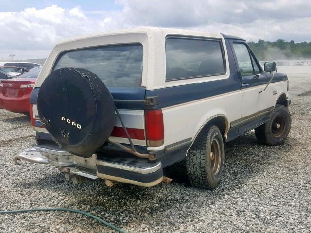 1FMEU15N8MLA00736 - 1991 FORD BRONCO U10 TWO TONE photo 4