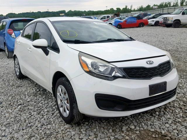 KNADM4A36C6070610 - 2012 KIA RIO LX WHITE photo 1