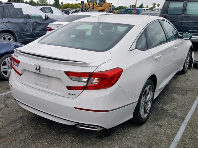 1HGCV2F56JA014799 - 2018 HONDA ACCORD EXL WHITE photo 4