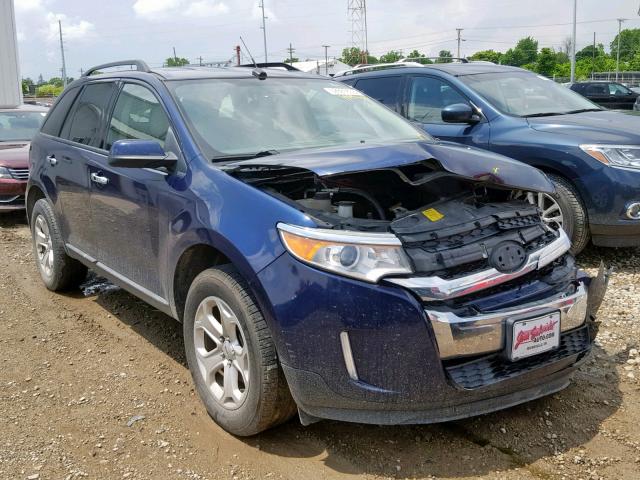 2FMDK3JC5BBB47434 - 2011 FORD EDGE SEL BLUE photo 1