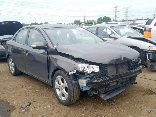 KNAFU4A29A5241319 - 2010 KIA FORTE EX GRAY photo 1