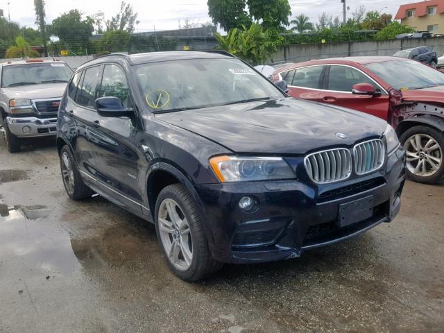 5UXWX7C59E0E79095 - 2014 BMW X3 XDRIVE3 BLUE photo 1