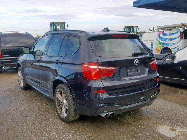 5UXWX7C59E0E79095 - 2014 BMW X3 XDRIVE3 BLUE photo 3