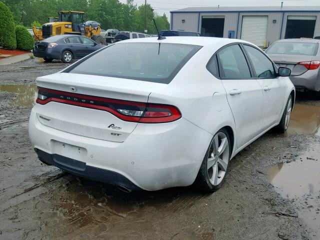 1C3CDFCB3DD341350 - 2013 DODGE DART LIMIT WHITE photo 4