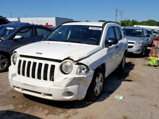 1J8FT47W47D427180 - 2007 JEEP COMPASS WHITE photo 2