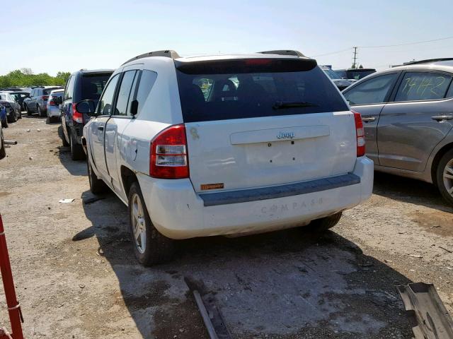 1J8FT47W47D427180 - 2007 JEEP COMPASS WHITE photo 3