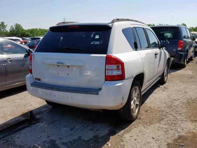 1J8FT47W47D427180 - 2007 JEEP COMPASS WHITE photo 4