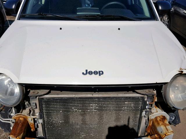 1J8FT47W47D427180 - 2007 JEEP COMPASS WHITE photo 7