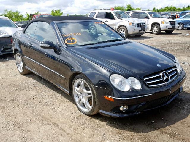 WDBTK72F28T098698 - 2008 MERCEDES-BENZ CLK 550 BLACK photo 1