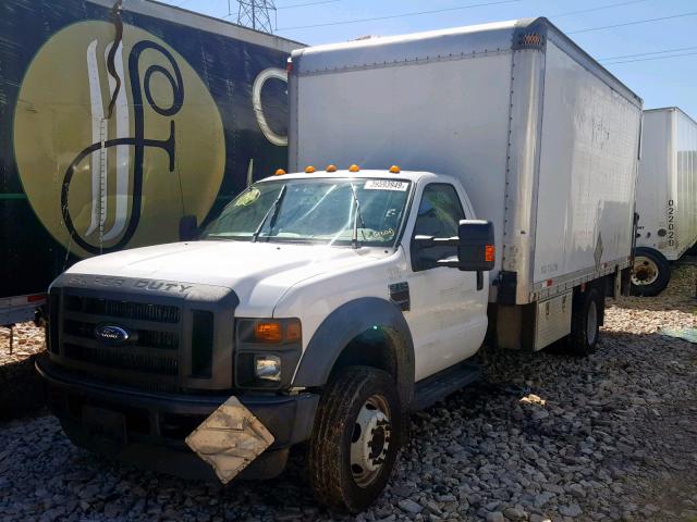 1FDAF56R68EC97419 - 2008 FORD F550 SUPER WHITE photo 2