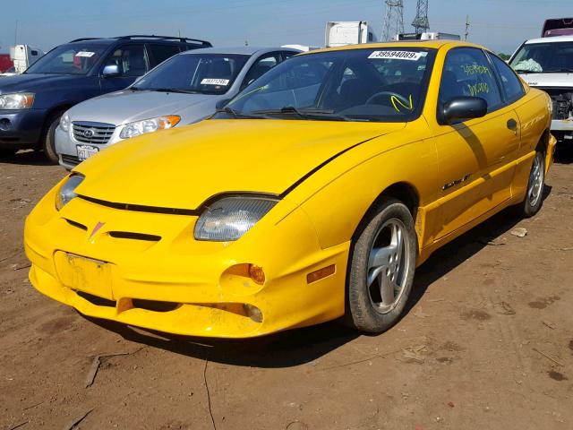 1G2JD12F627257419 - 2002 PONTIAC SUNFIRE GT YELLOW photo 2