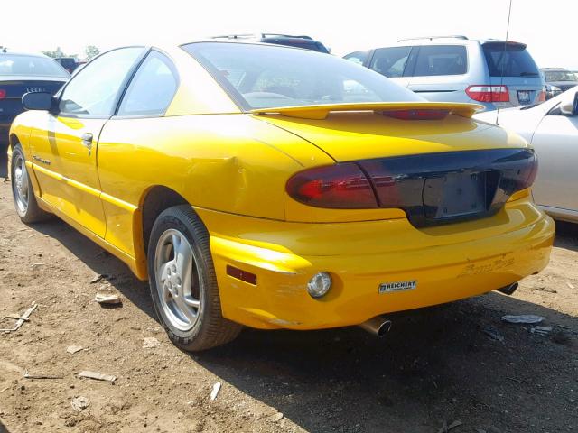 1G2JD12F627257419 - 2002 PONTIAC SUNFIRE GT YELLOW photo 3