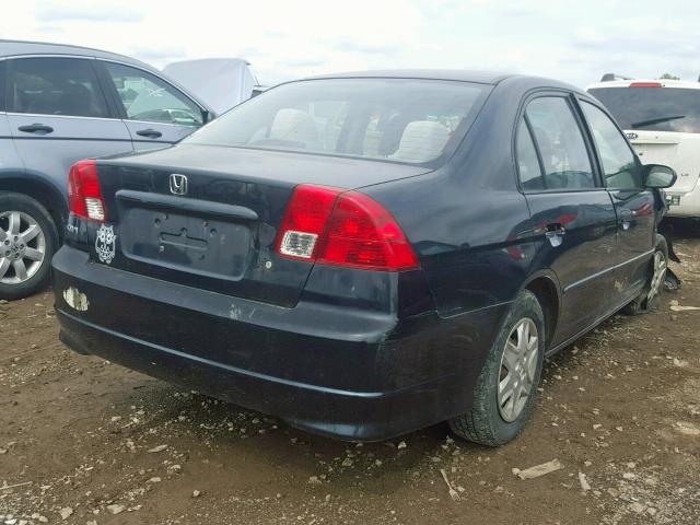 1HGES16485L007222 - 2005 HONDA CIVIC DX BLACK photo 4