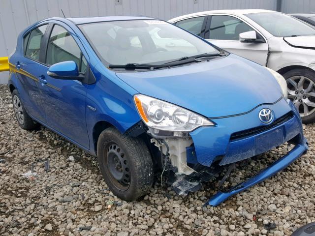 JTDKDTB39C1004729 - 2012 TOYOTA PRIUS C BLUE photo 1