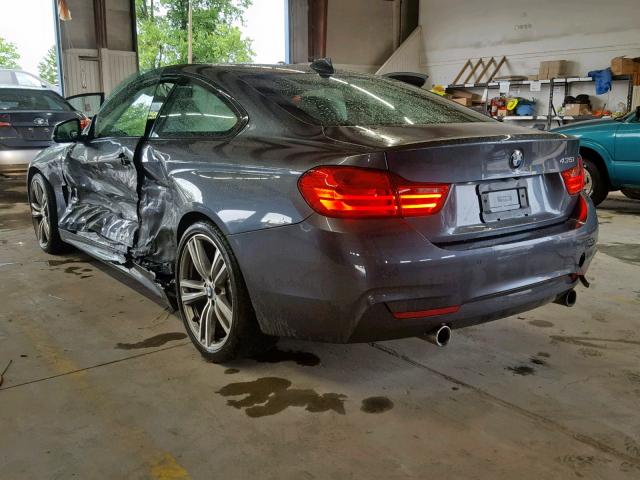 WBA3R1C57EK191246 - 2014 BMW 435 I GRAY photo 3