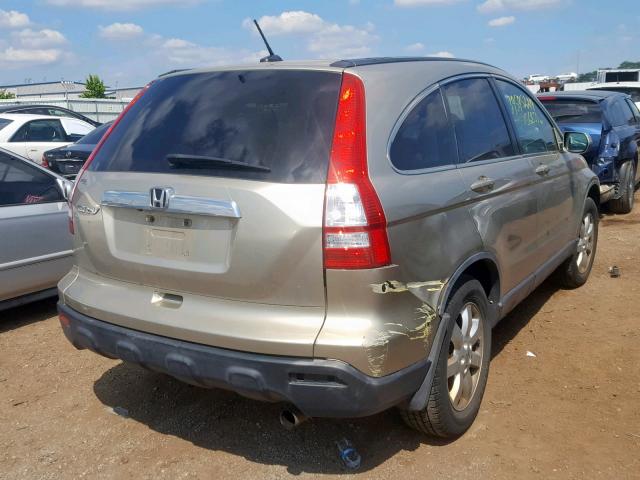 JHLRE38777C028532 - 2007 HONDA CR-V EXL GOLD photo 4