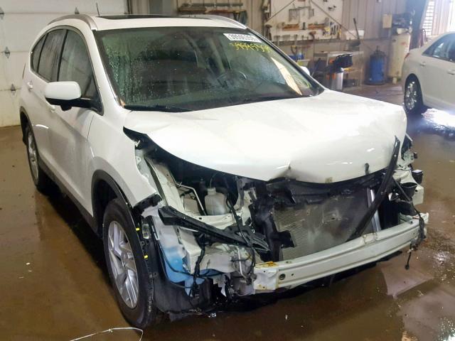 5J6RM4H77FL062839 - 2015 HONDA CR-V EXL WHITE photo 1