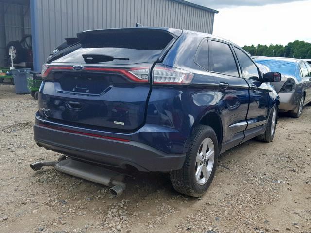 2FMPK3G90HBC14457 - 2017 FORD EDGE SE BLUE photo 4