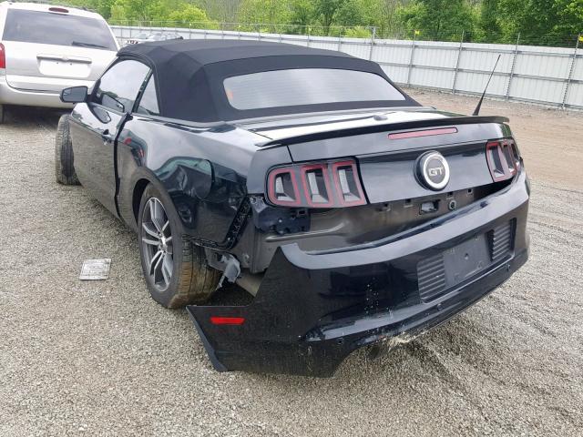 1ZVBP8FFXE5313269 - 2014 FORD MUSTANG GT BLACK photo 3