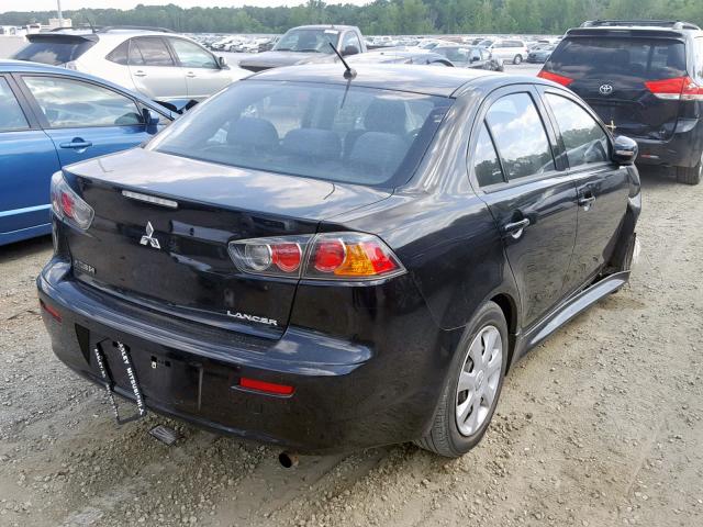 JA32U2FU7FU025464 - 2015 MITSUBISHI LANCER ES BLACK photo 4