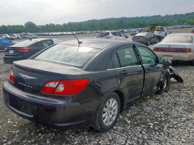 1C3LC46R88N280335 - 2008 CHRYSLER SEBRING LX BLACK photo 4