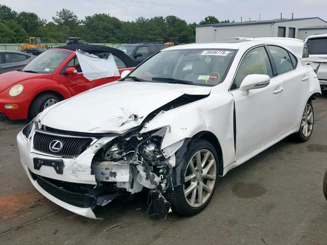 JTHCF5C24C5054929 - 2012 LEXUS IS 250 WHITE photo 2